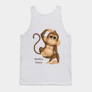 Funny dancing monkey Tank Top